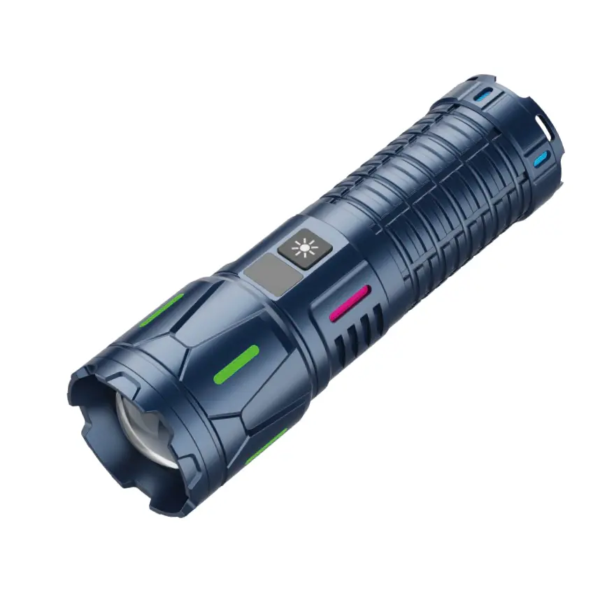 Torcia tattica LED da 100 W ricaricabile tramite USB