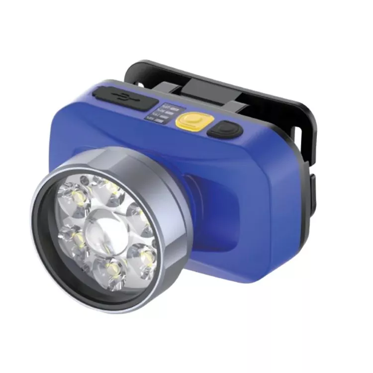 18650 Lampada frontale a LED laser bianca alimentata per uso esterno