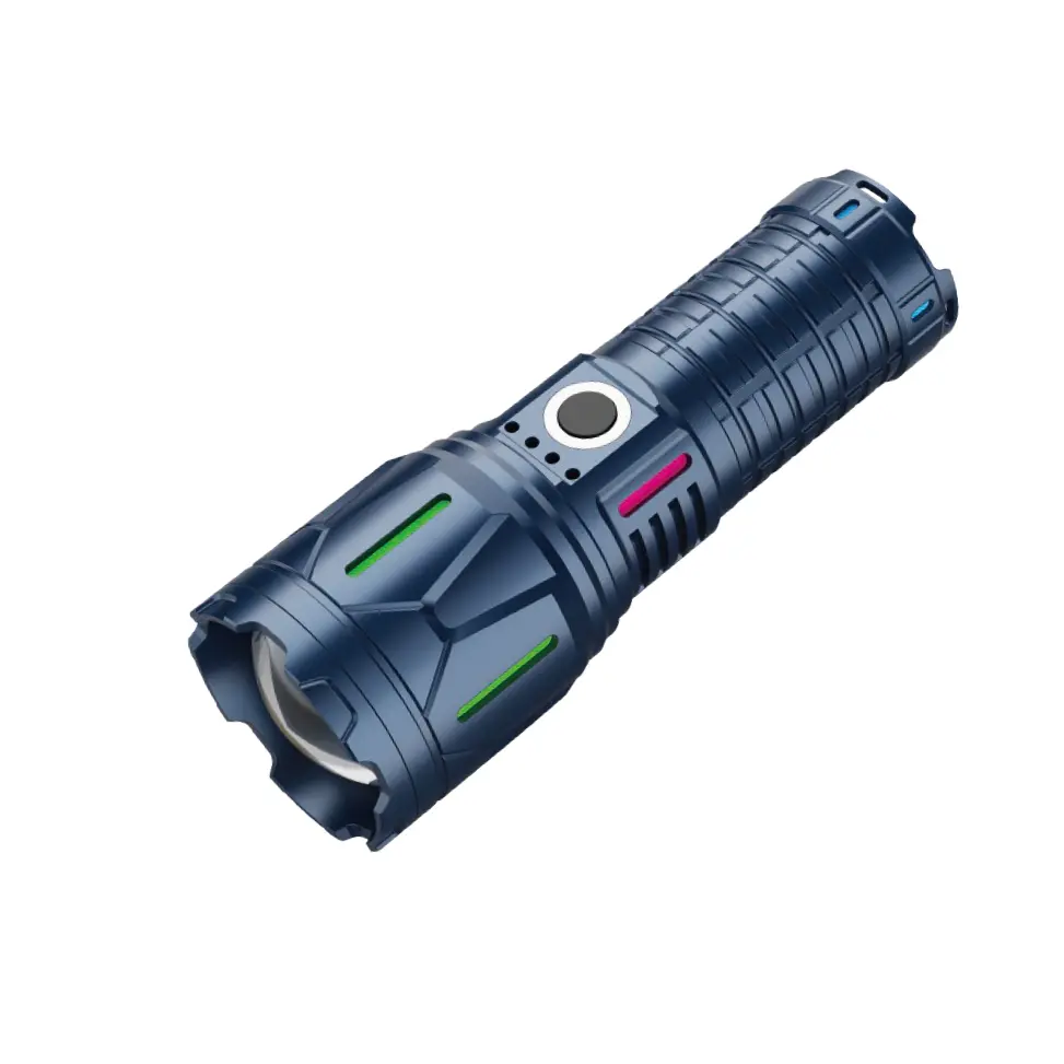 Torcia EDC tattica ricaricabile da 10 W ad alta luminosità