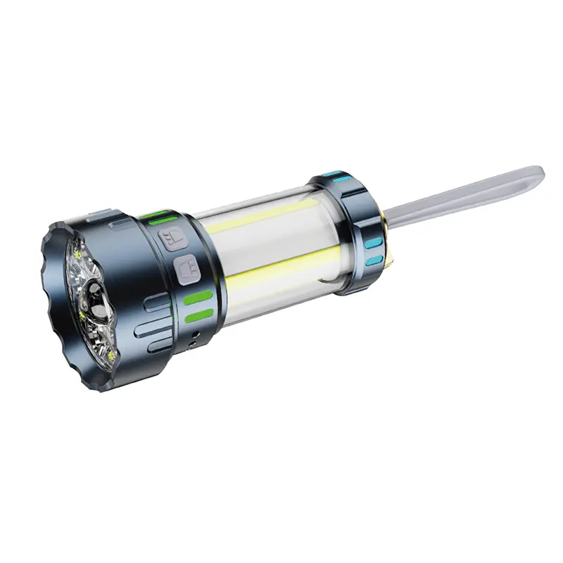 Torcia multifunzione ricaricabile con uscita USB