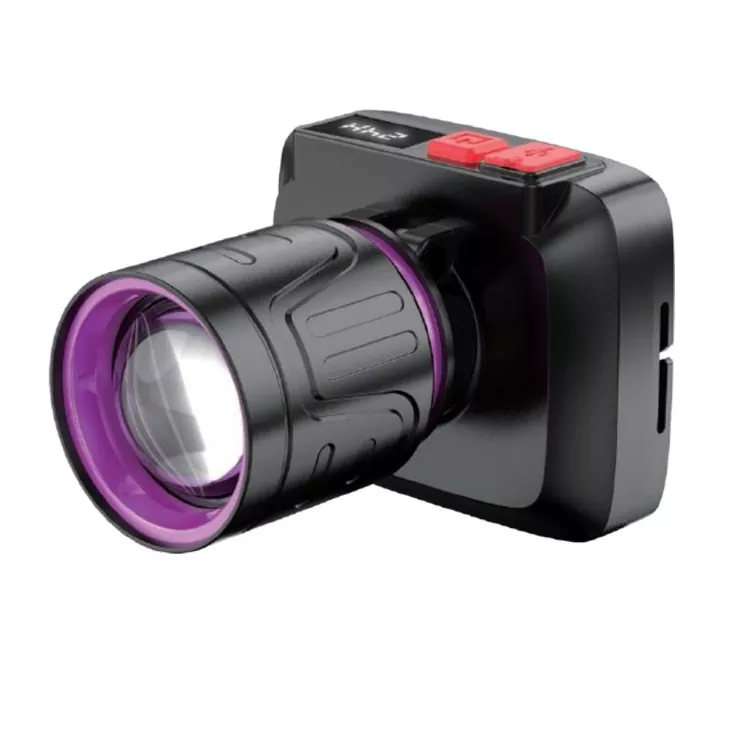 Lampada frontale a LED laser bianca impermeabile per lavori edili e notturni